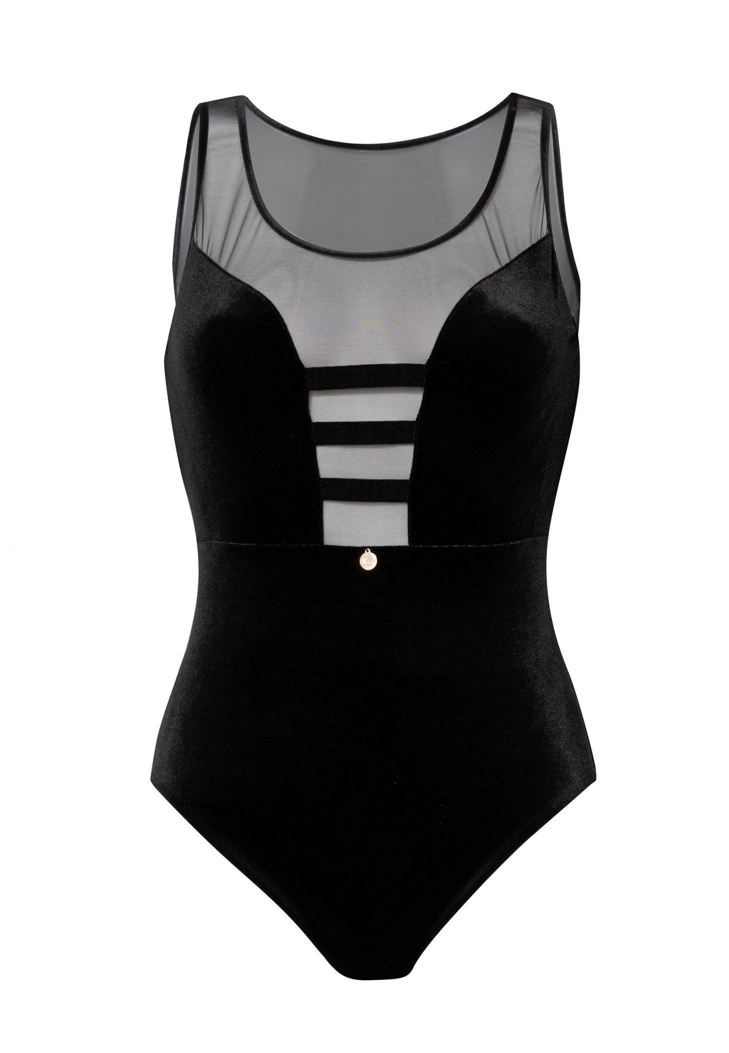 Боди с глубоким декольте на спине из эластичной сетки A8-3053 Marc & André