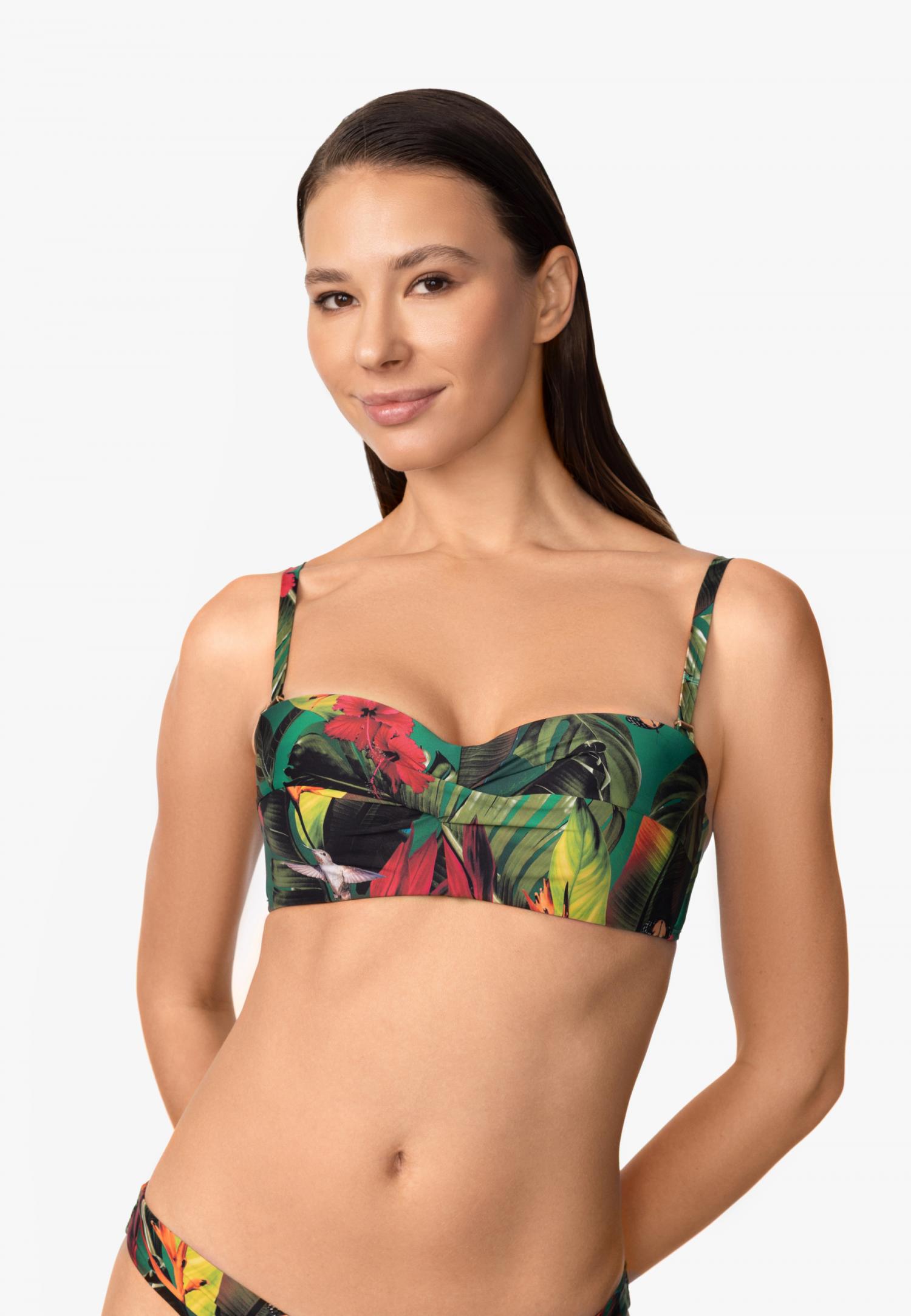 Верх купальника бандо на кісточках