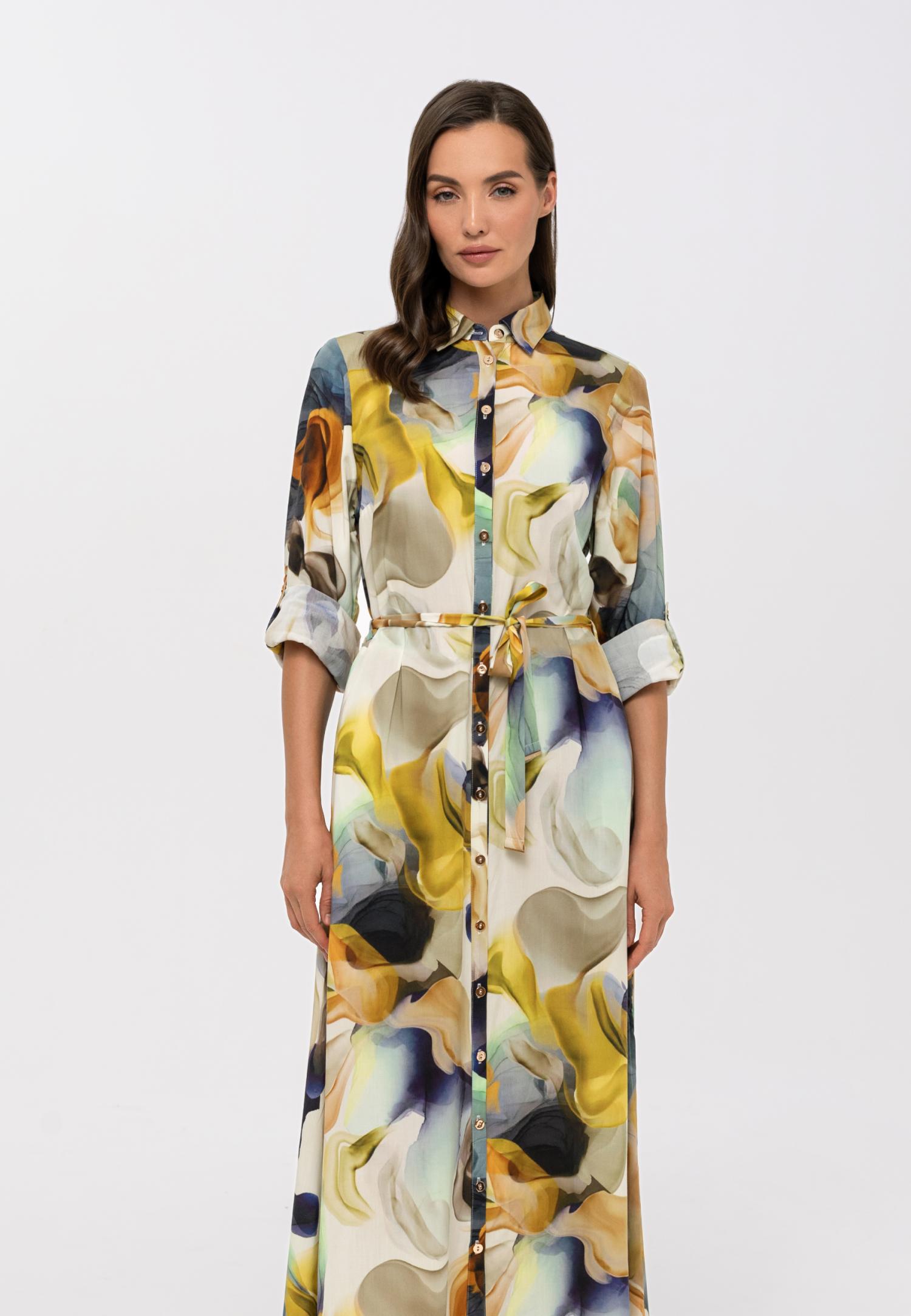 Платье-рубашка из вискозы LD25-05-2511 Marc & André