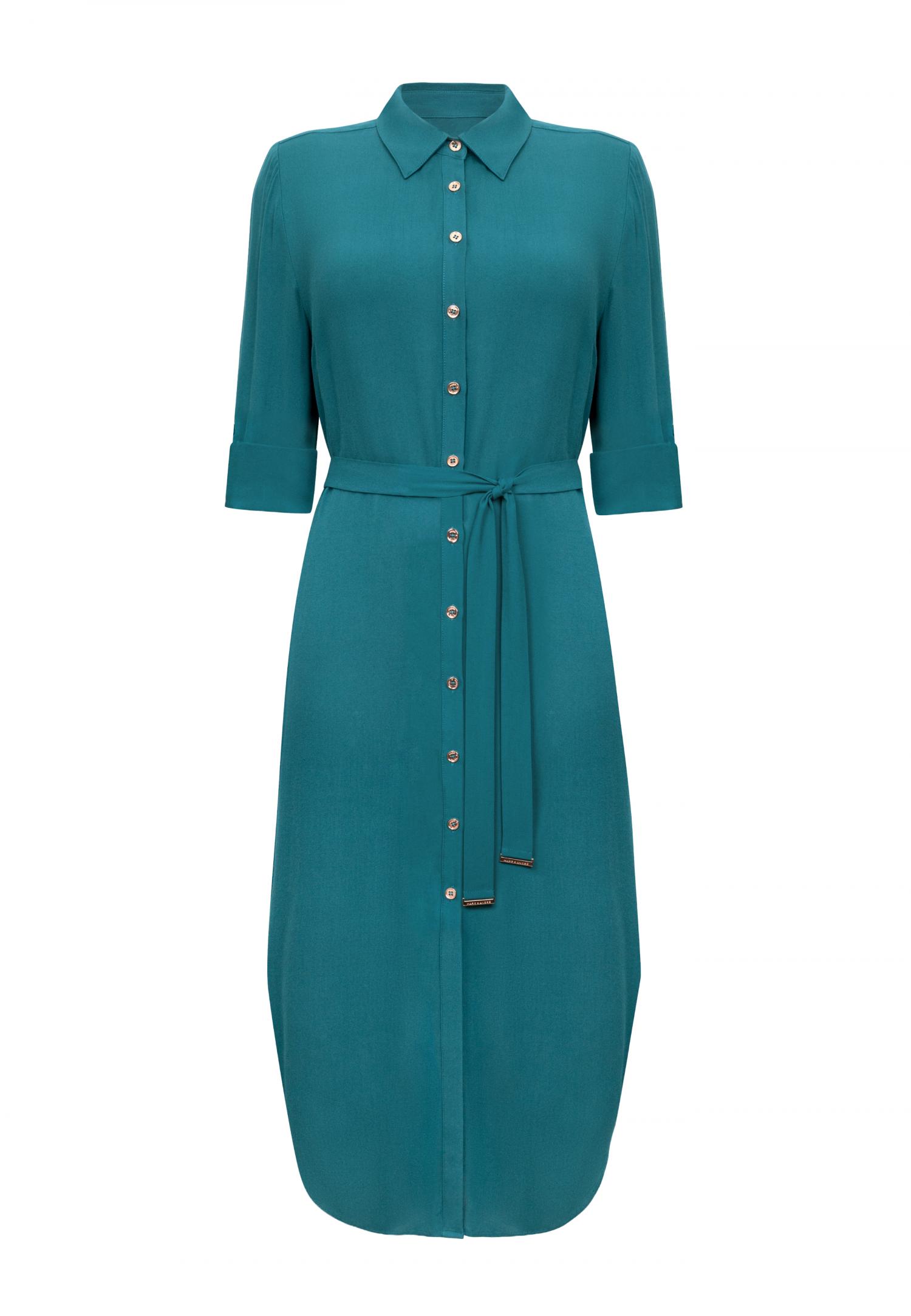 Платье-рубашка из вискозы