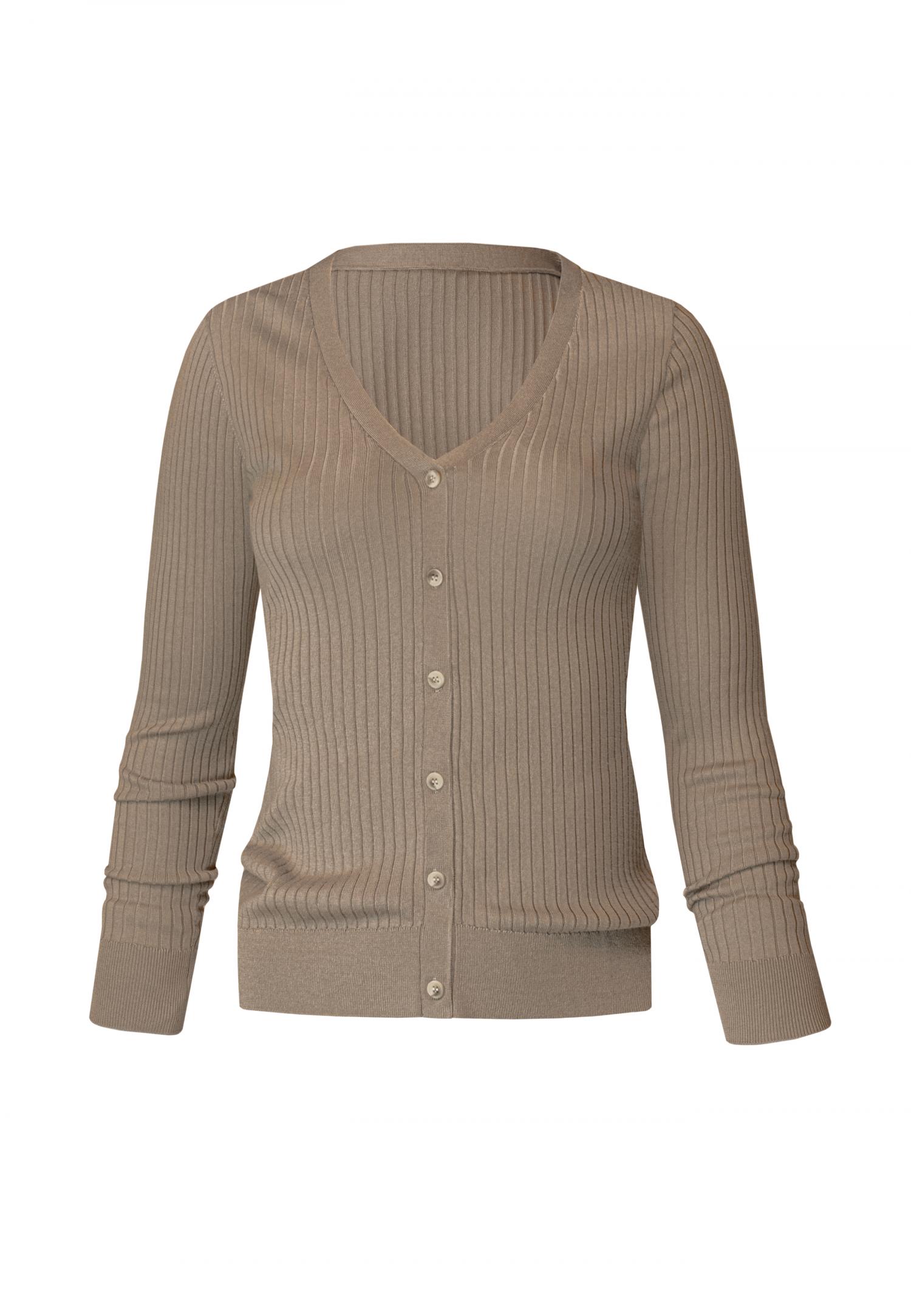 S25-00SV0209 V-neck buttoned cardigan