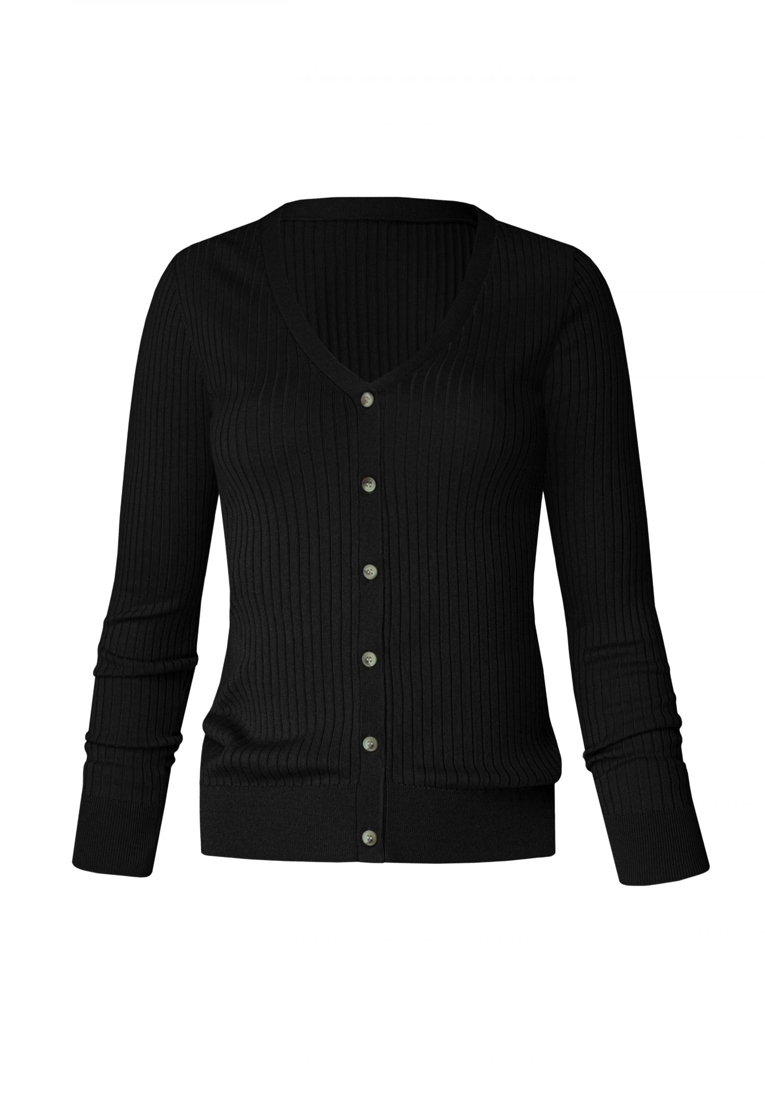 S25-00SV0309 V-neck buttoned cardigan