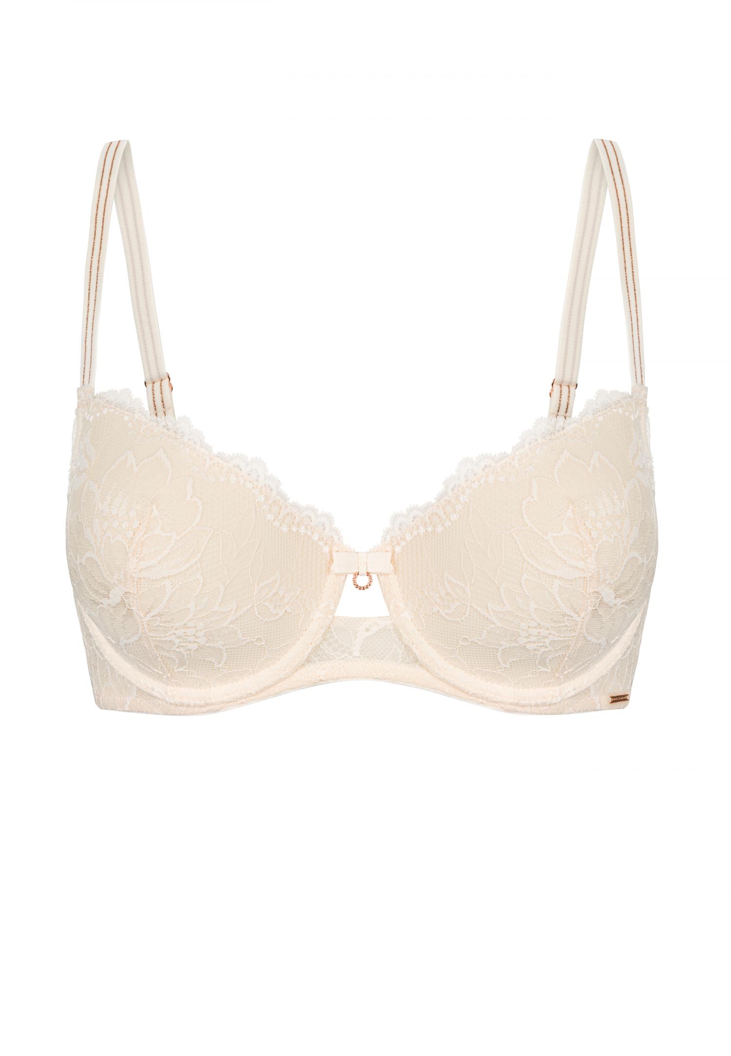 Underwired moulded cup bra with push-up