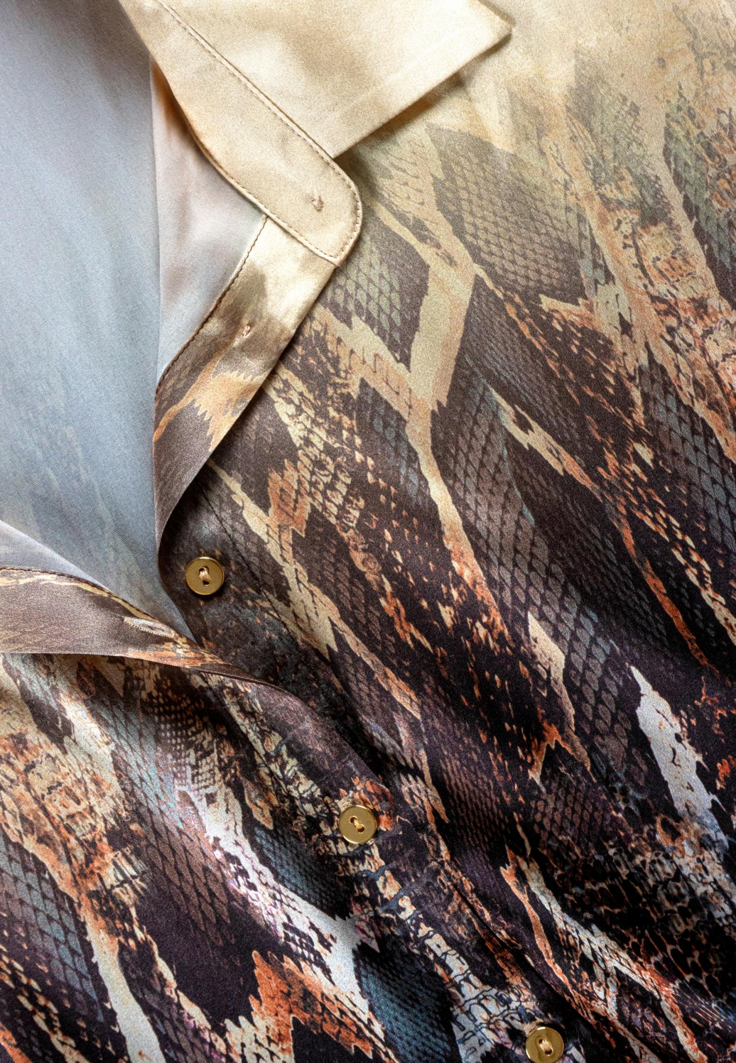 Платье-рубашка из шелка S25-05SS107 Marc & André