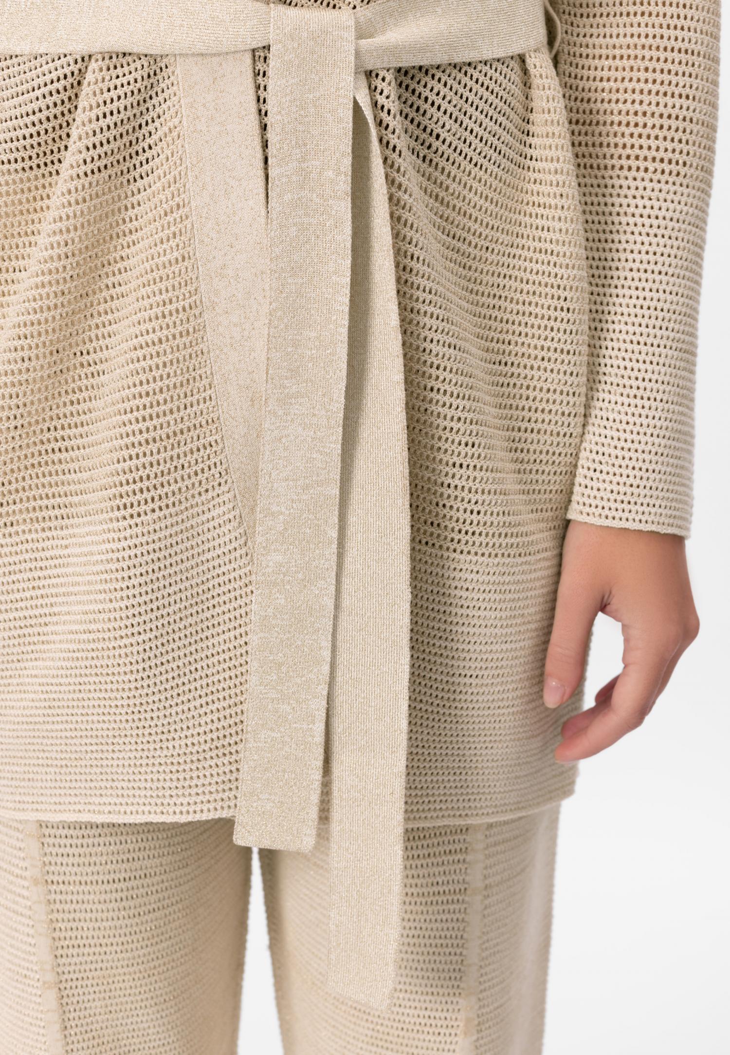 Кардиган з шовку та бавовни