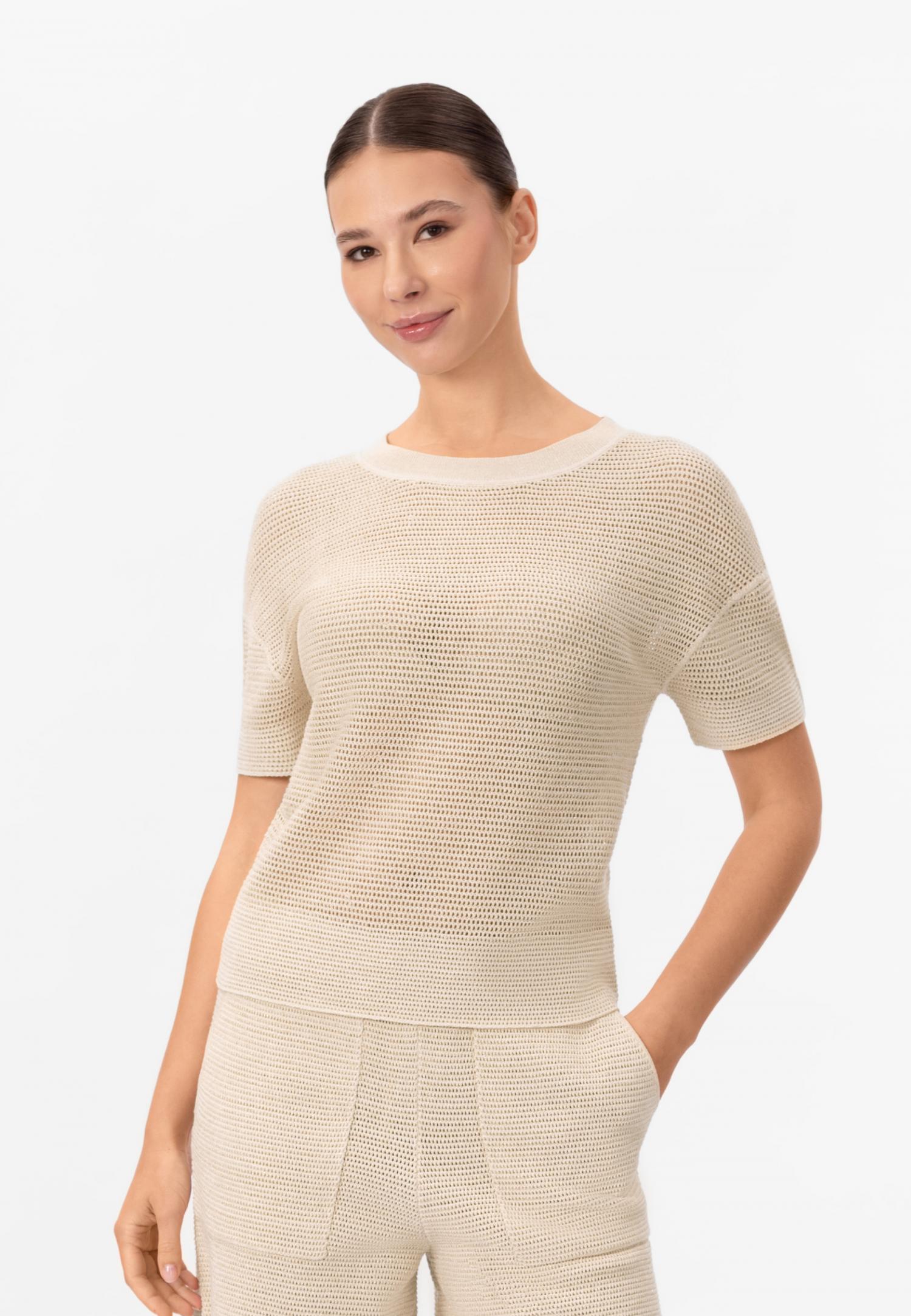 Джемпер з шовку та бавовни