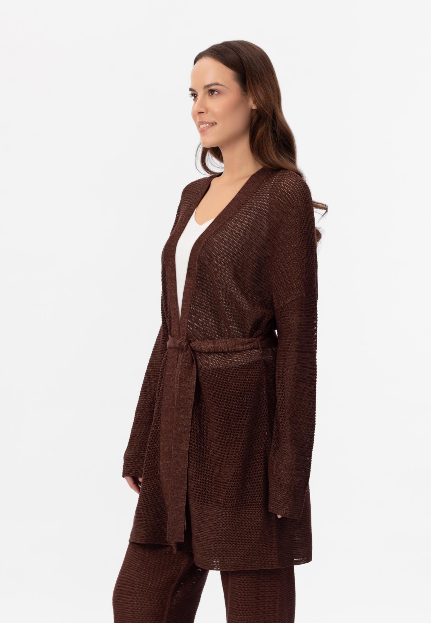 Кардиган з шовку та бавовни