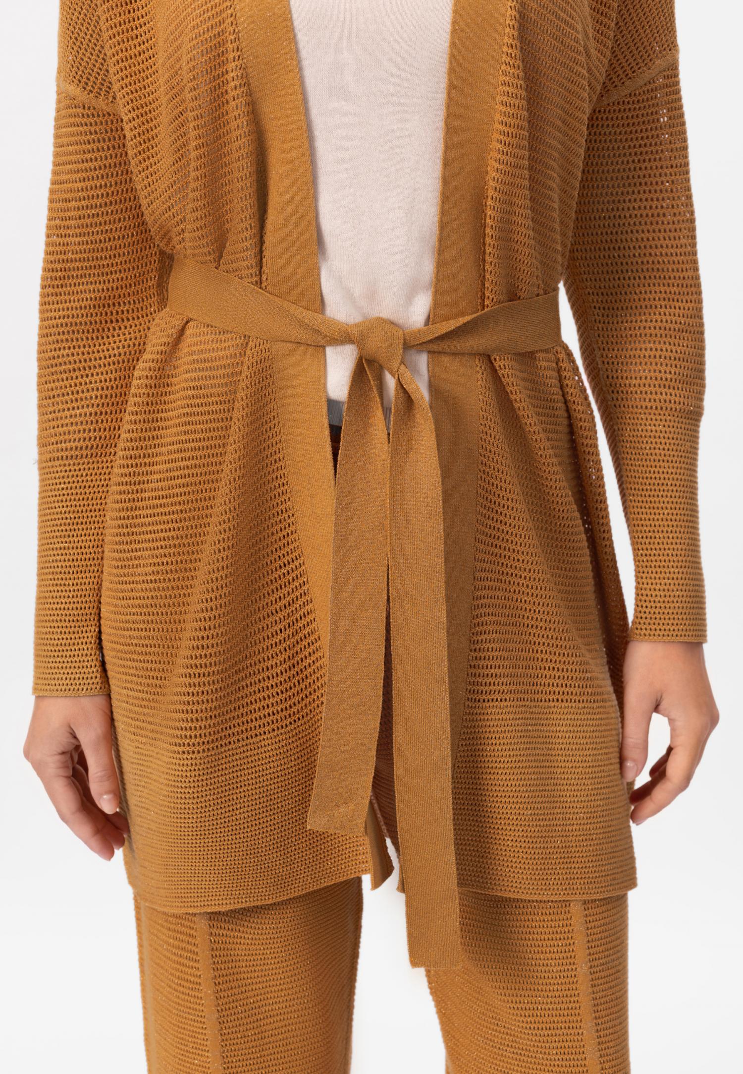 Кардиган з шовку та бавовни