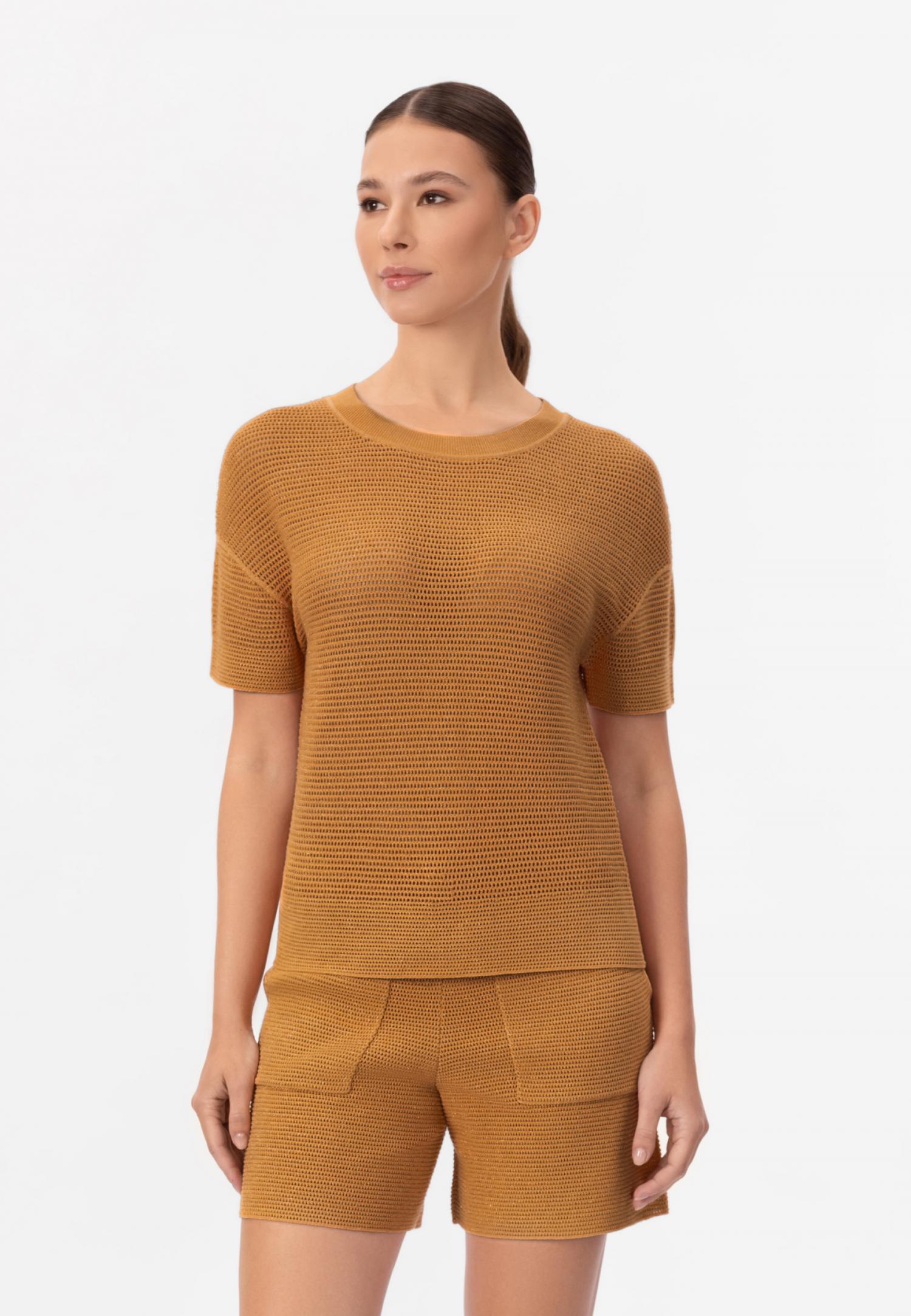 Джемпер з шовку та бавовни