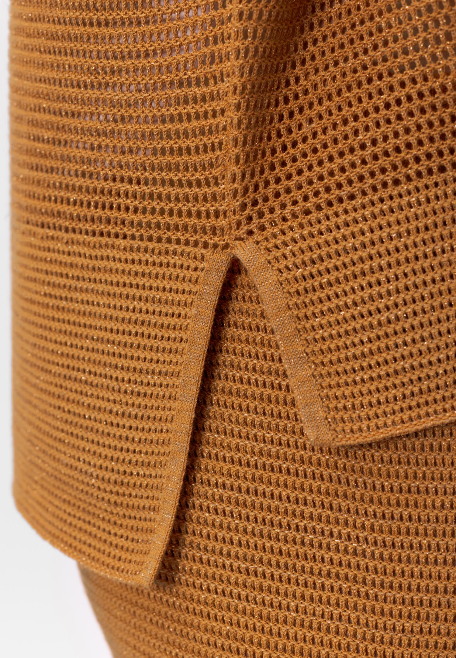 Джемпер з довгим рукавом з шовку та бавовни