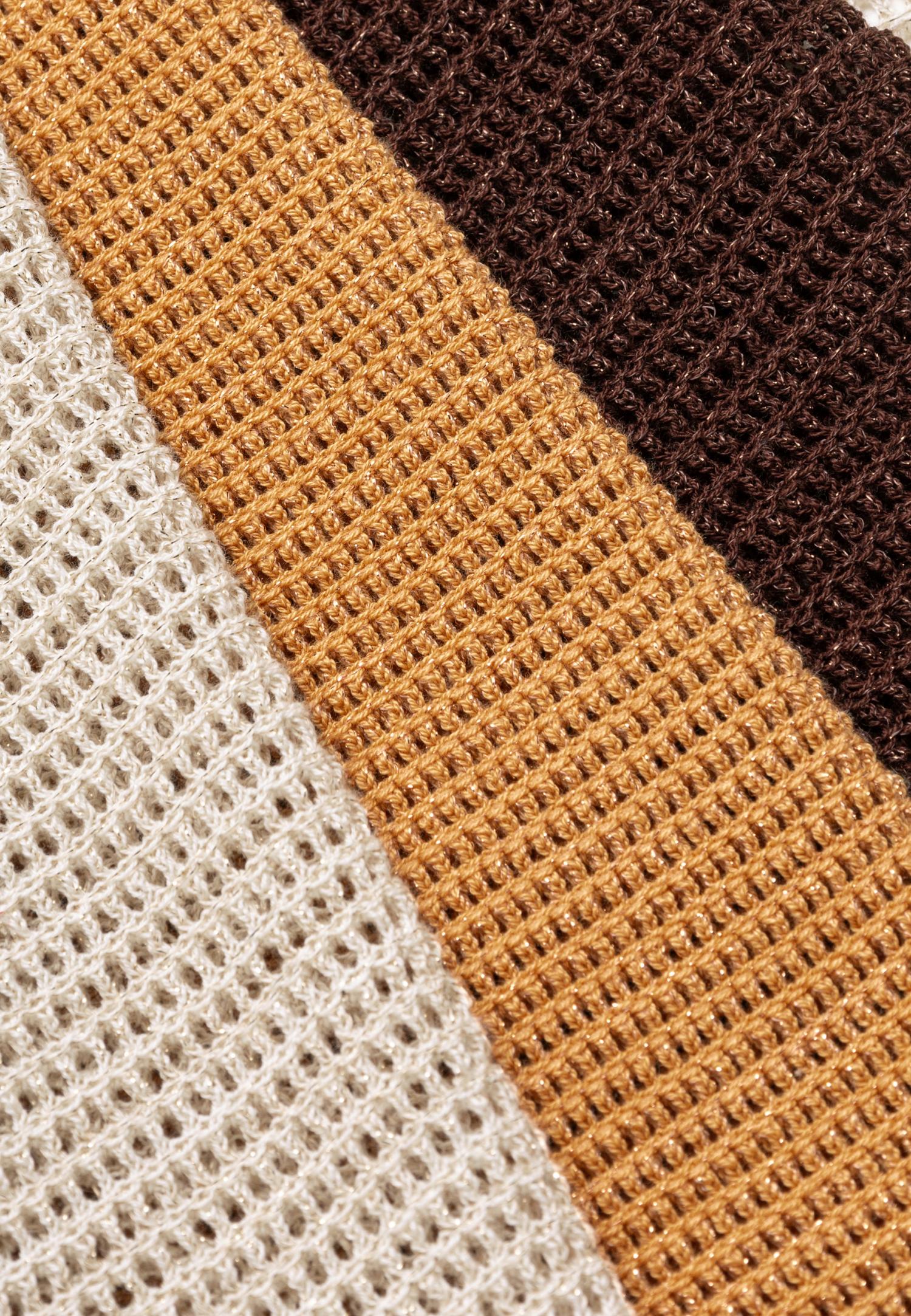 Джемпер з довгим рукавом з шовку та бавовни