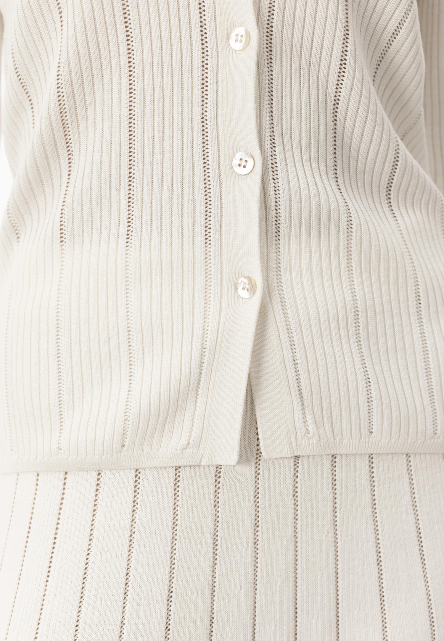 Джемпер з довгим рукавом з шовку та віскози