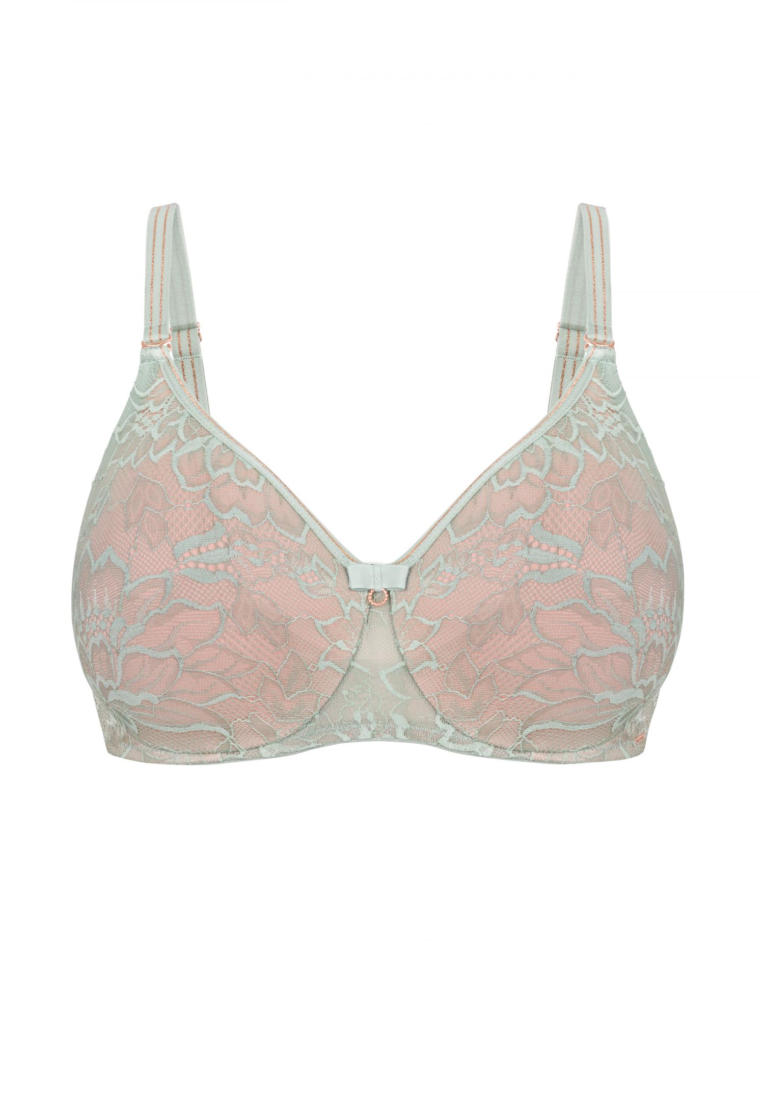 Underwired soft cup bra