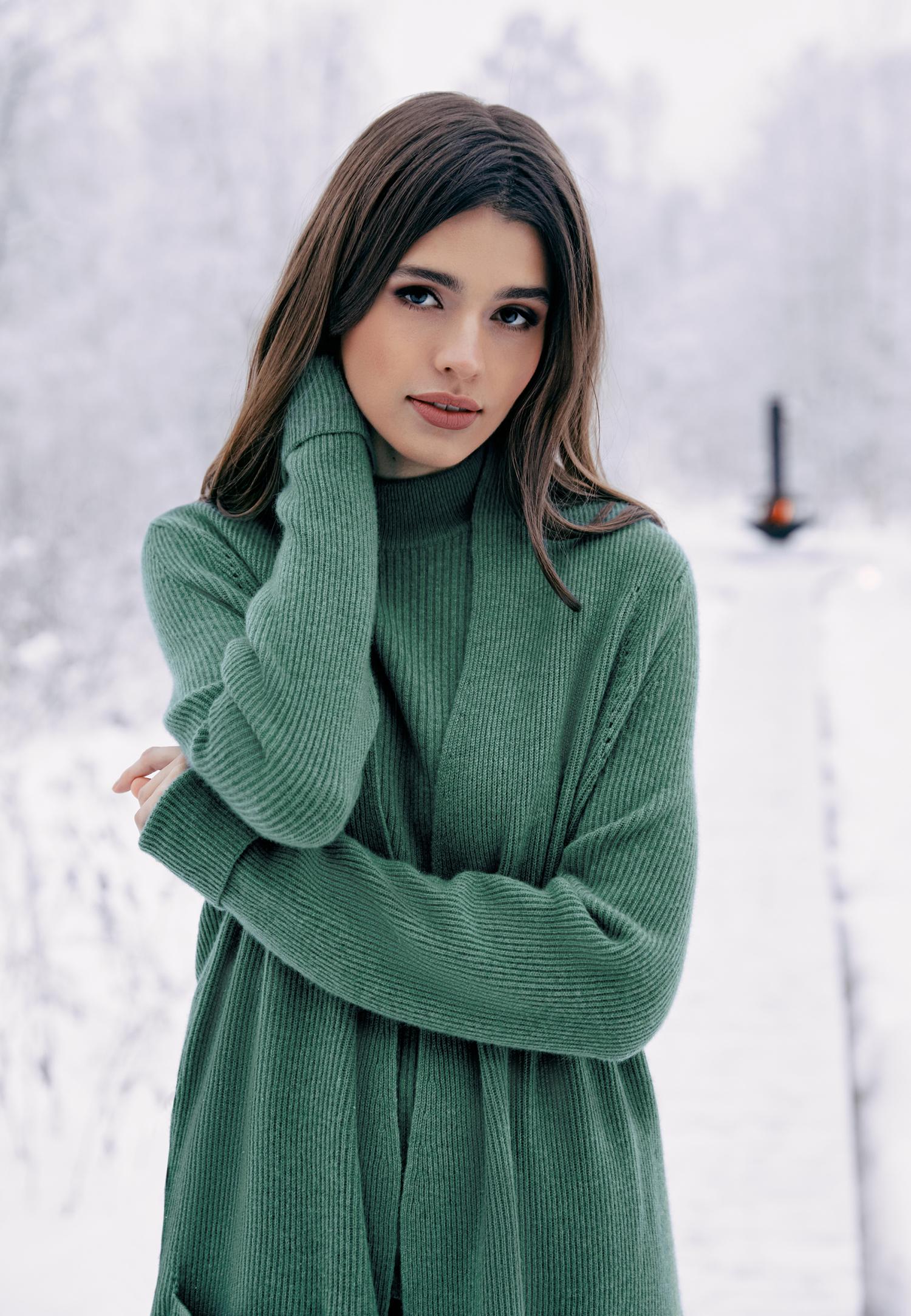 Кардиган в рубчик из кашемира W23-00CH0401 Marc & André