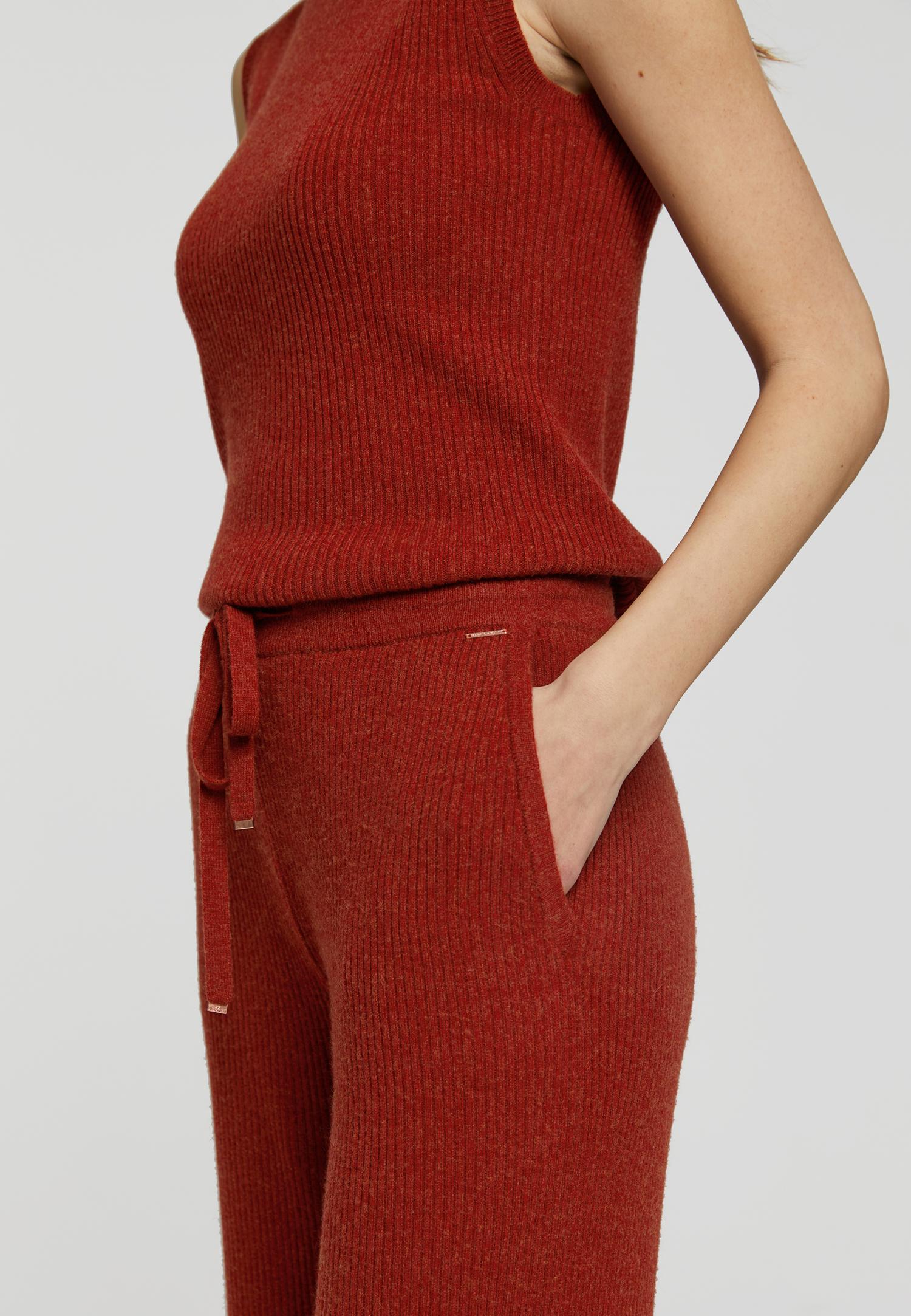 Брюки из кашемира в рубчик W23-00CH0510 Marc & André