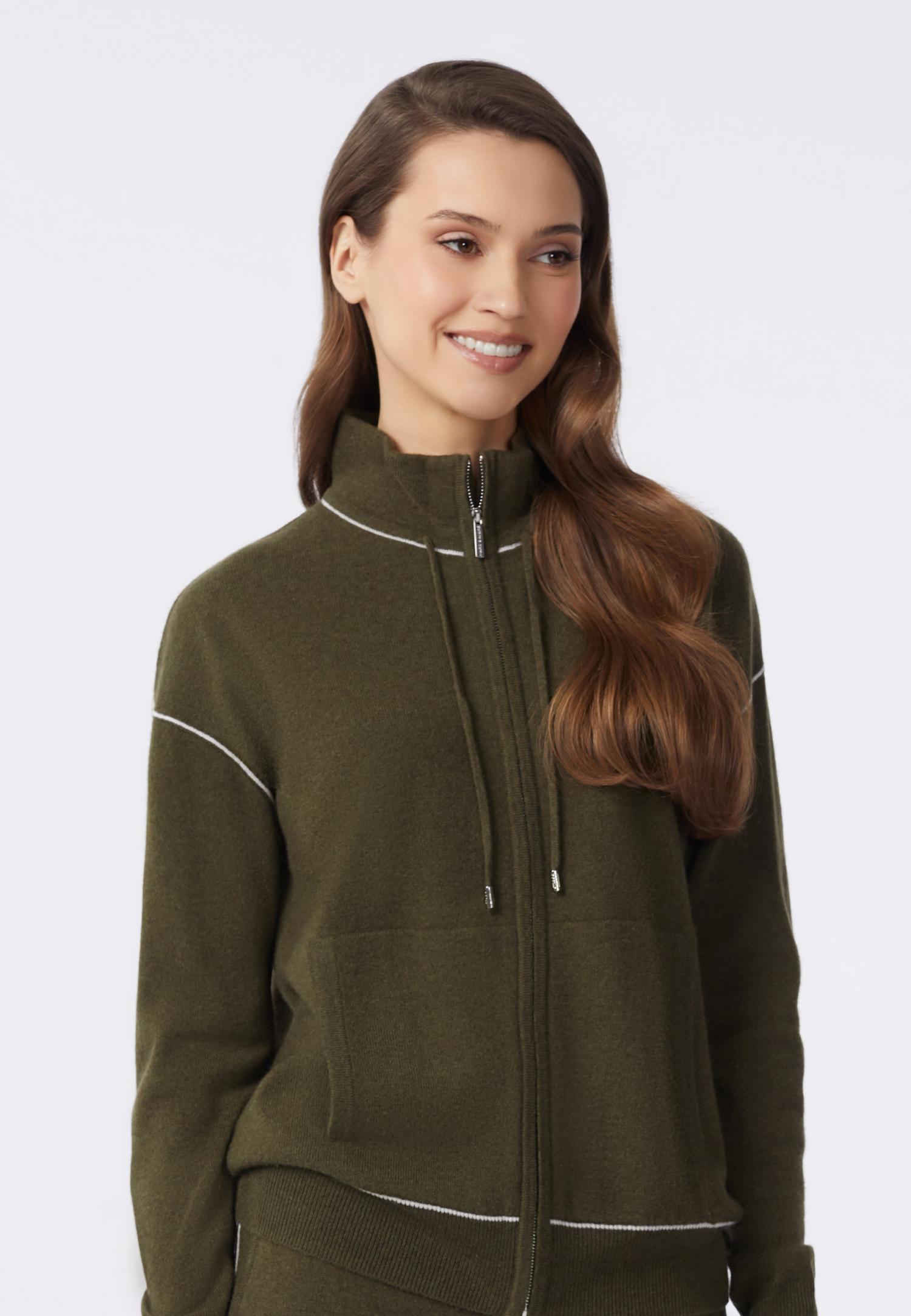 Джемпер на молнии с воротником-стойкой W24-00CH0714 Marc & André