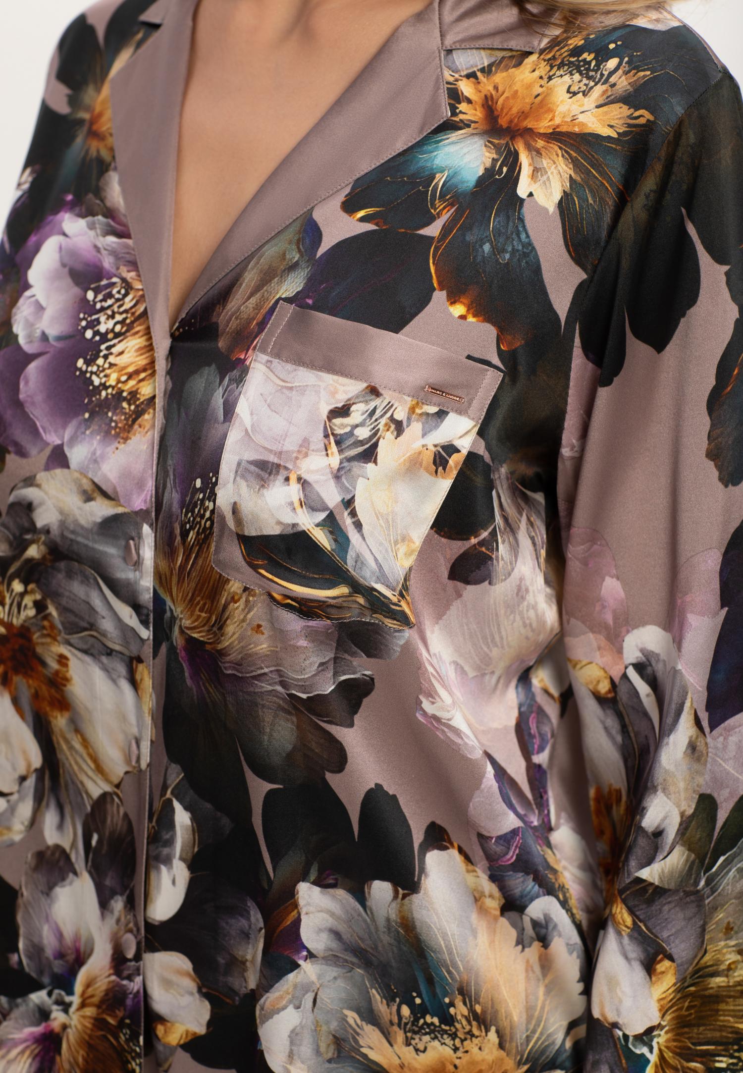 Блуза на пуговицах из шелка W24-00SS307 Marc & André