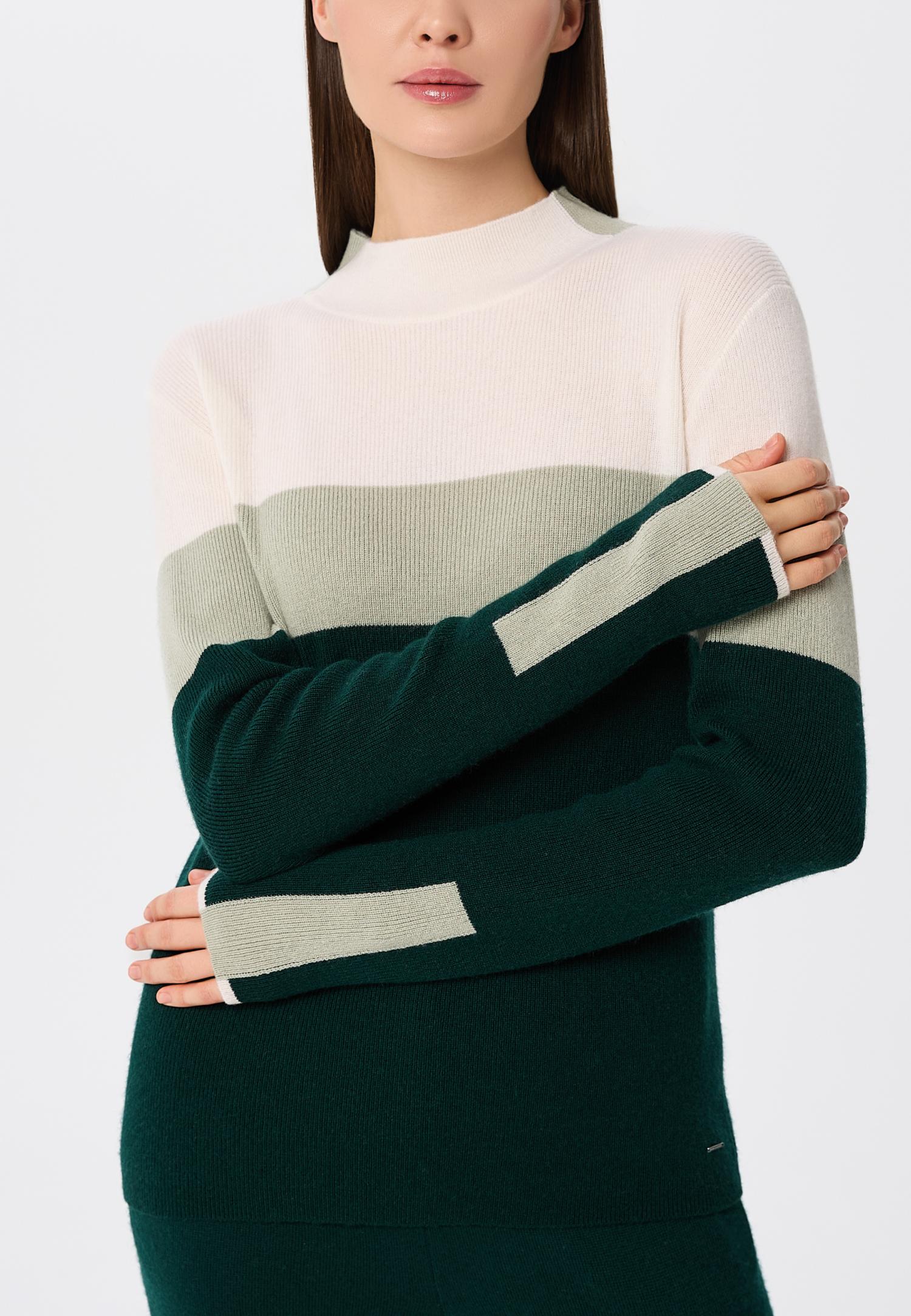 Светр в рубчик з кашеміру