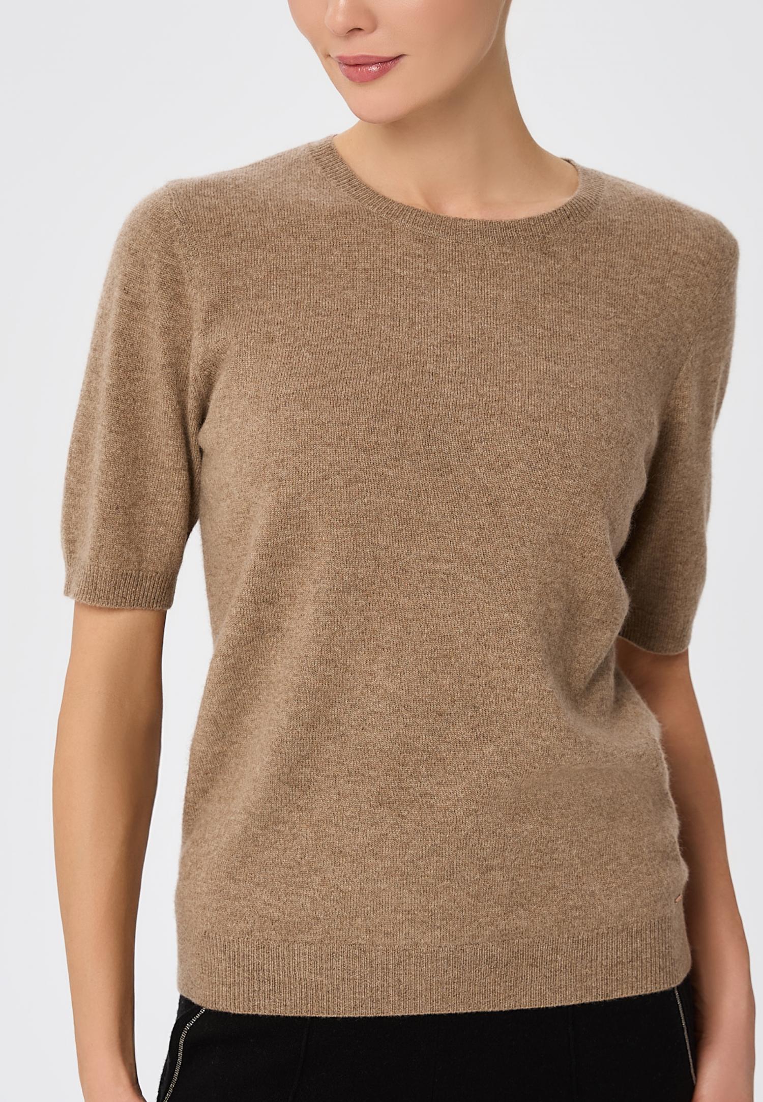 Джемпер з коротким рукавом з кашеміру