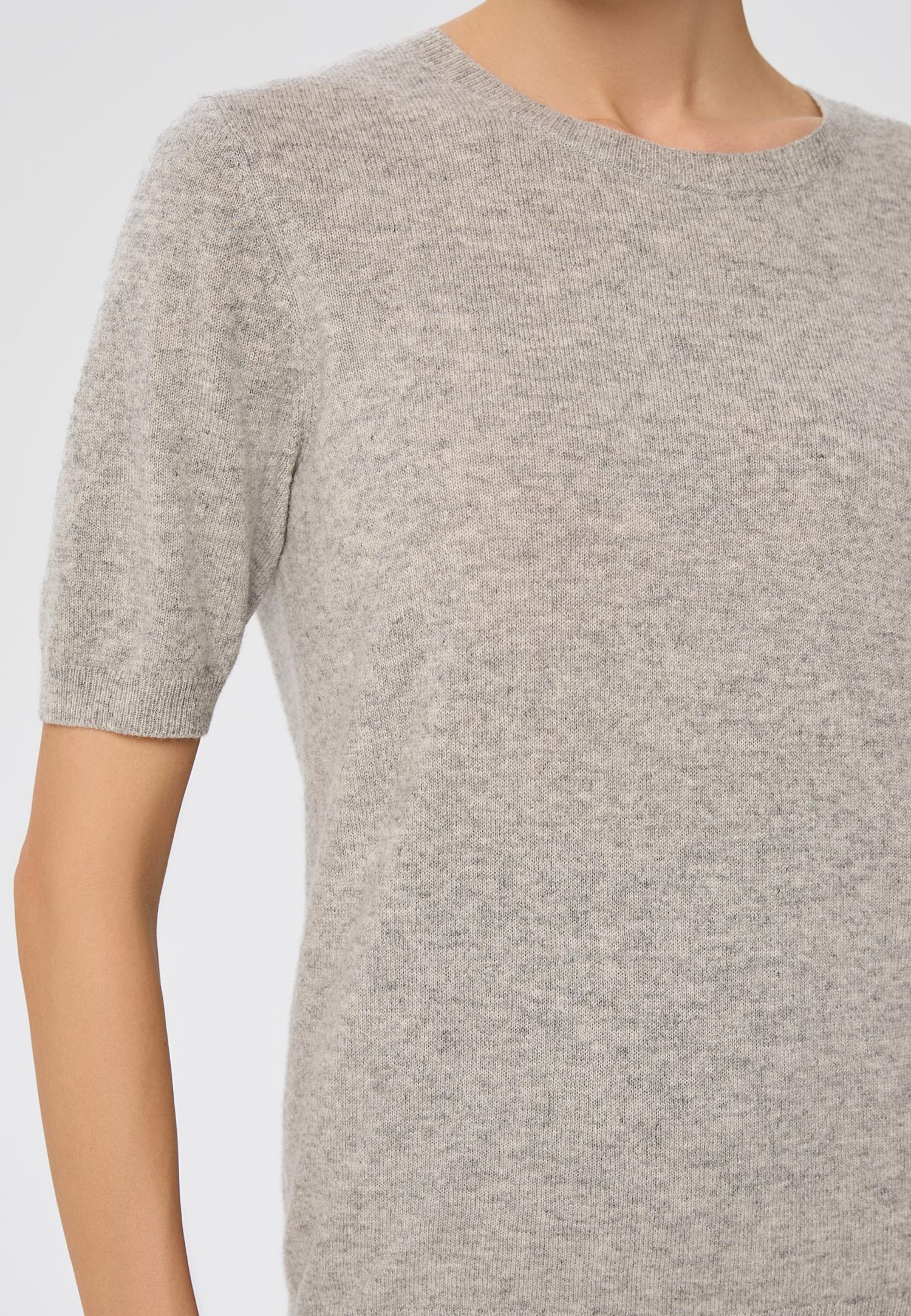 Джемпер з коротким рукавом з кашеміру