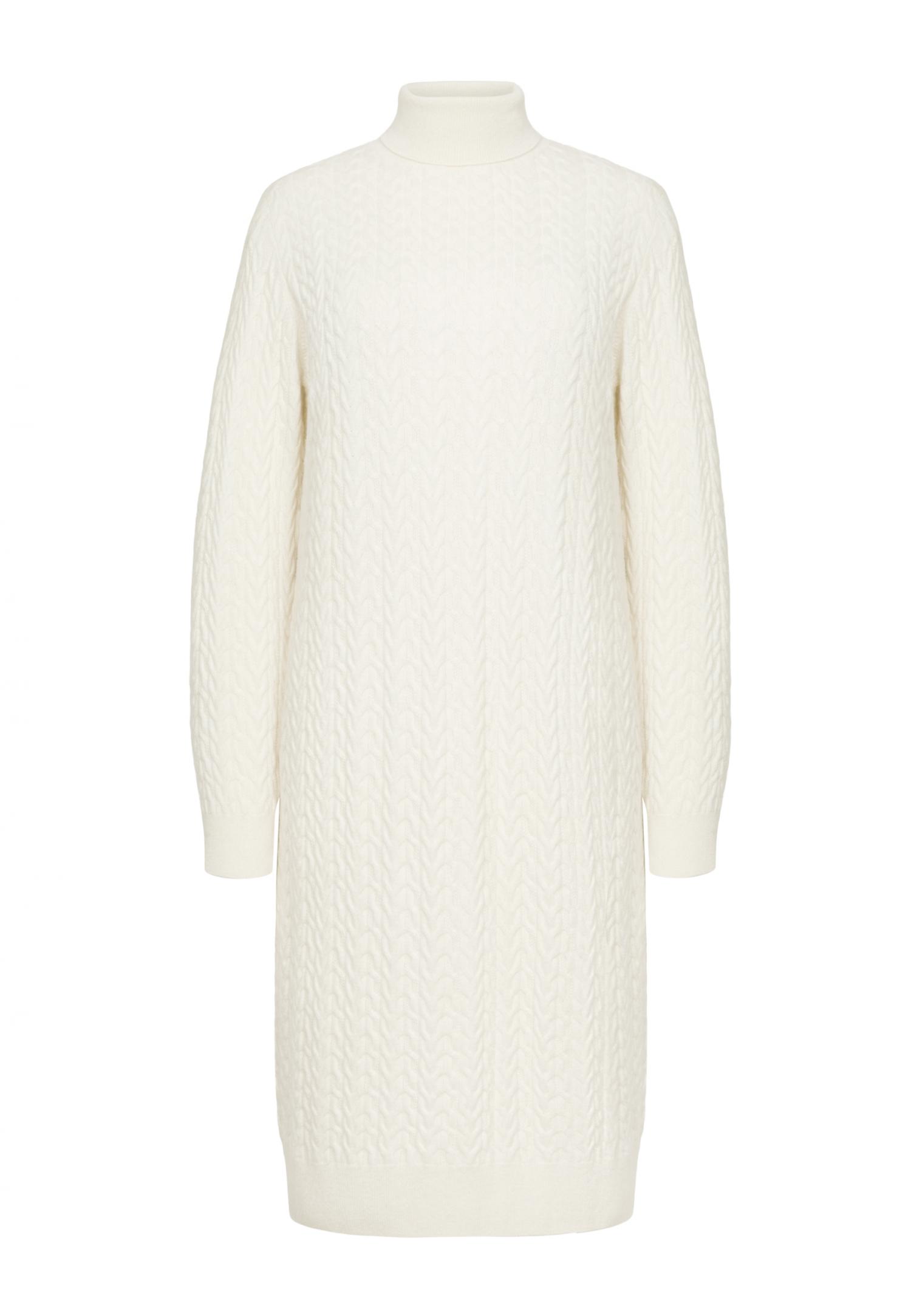 Belted cable-knit cardigan