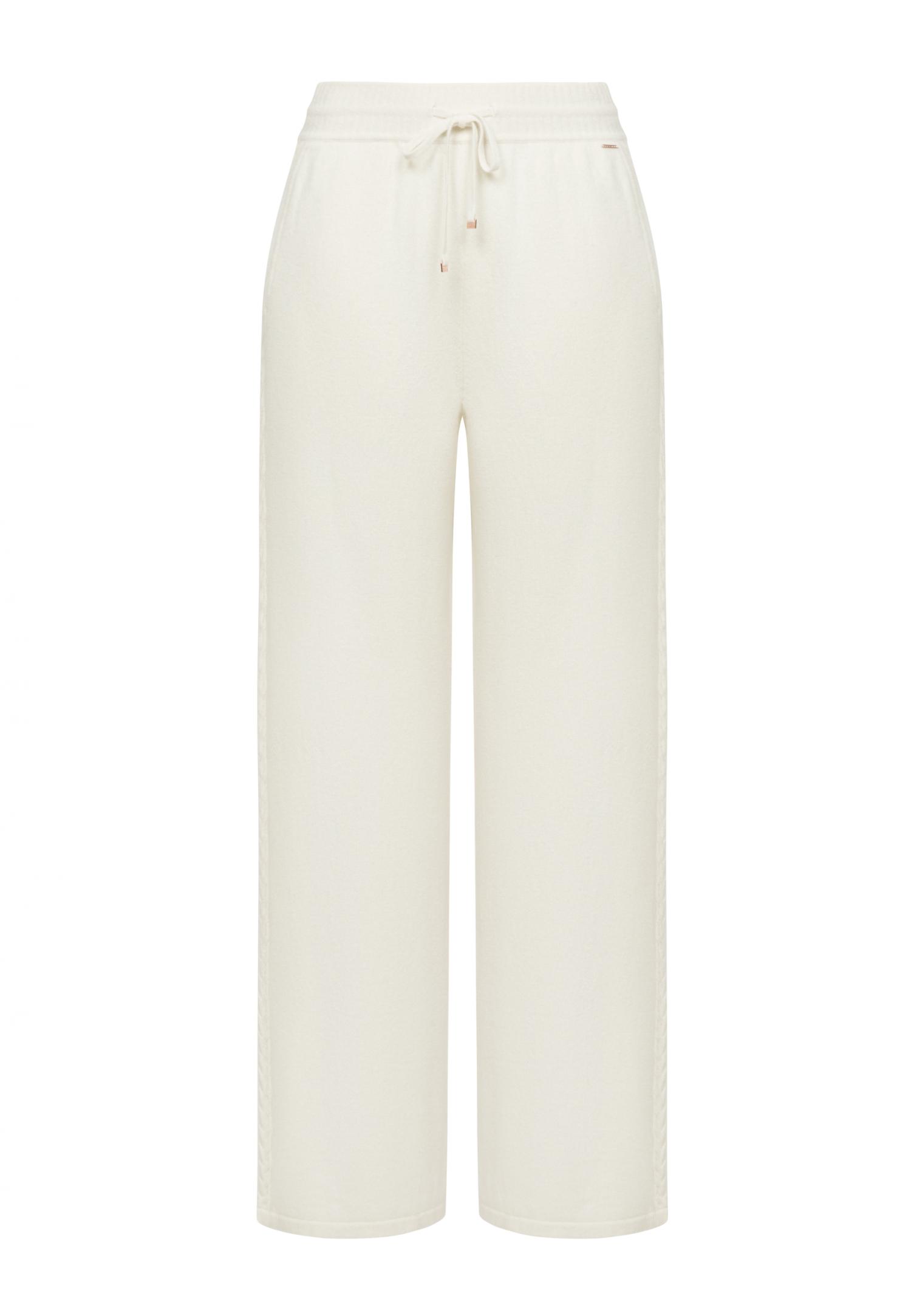 Wide straight-leg knit pants