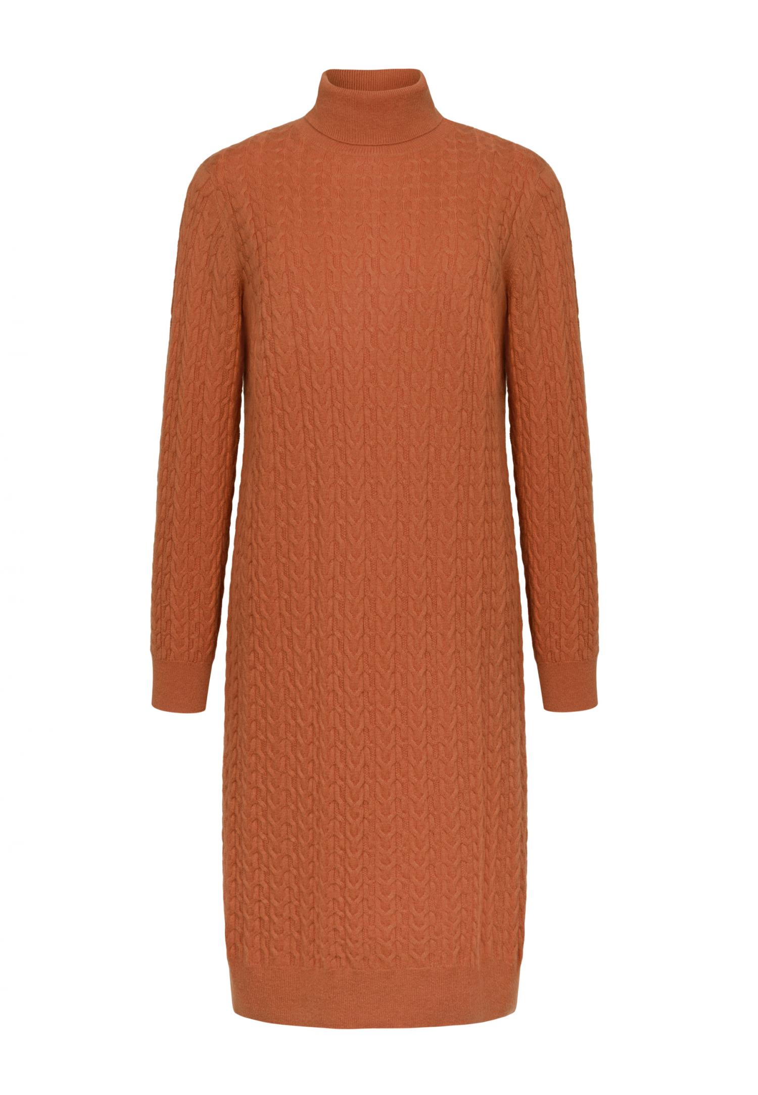 Belted cable-knit cardigan