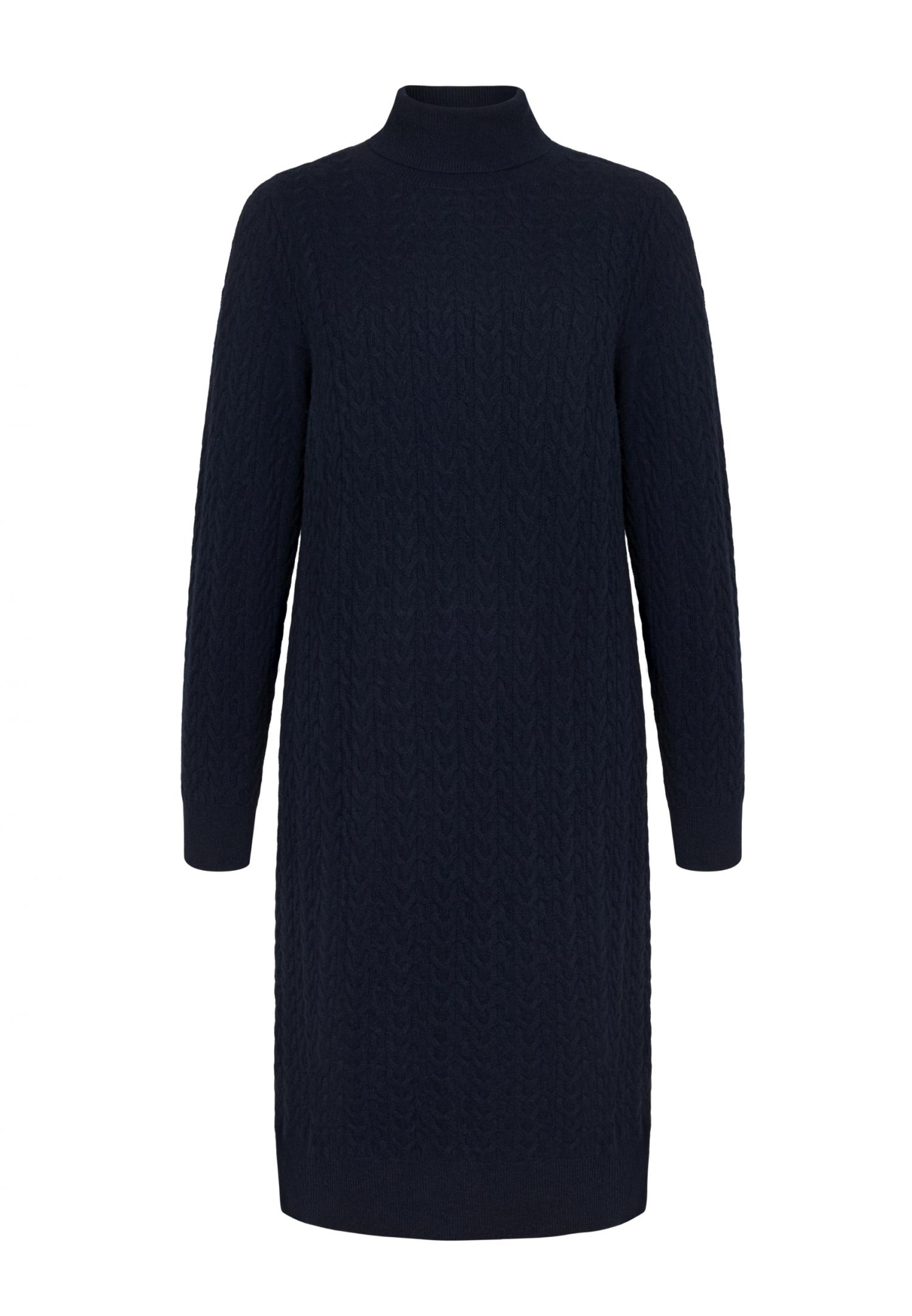 Belted cable-knit cardigan