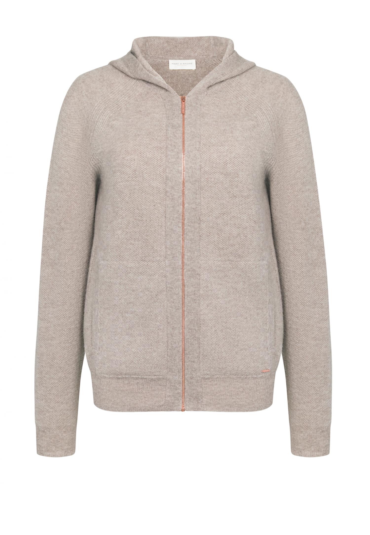 Zip-up raglan hoodie