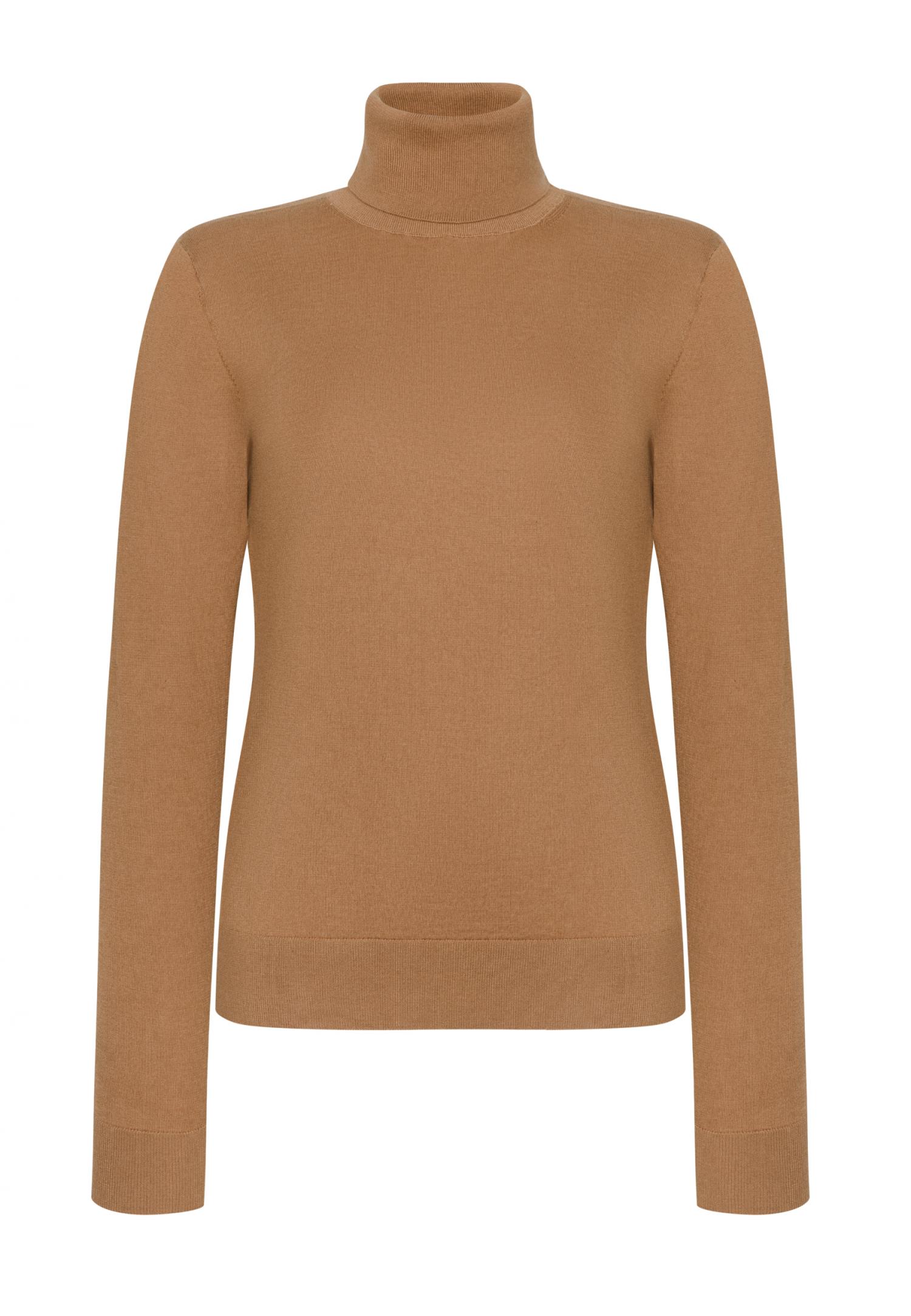 Silk-blend turtleneck