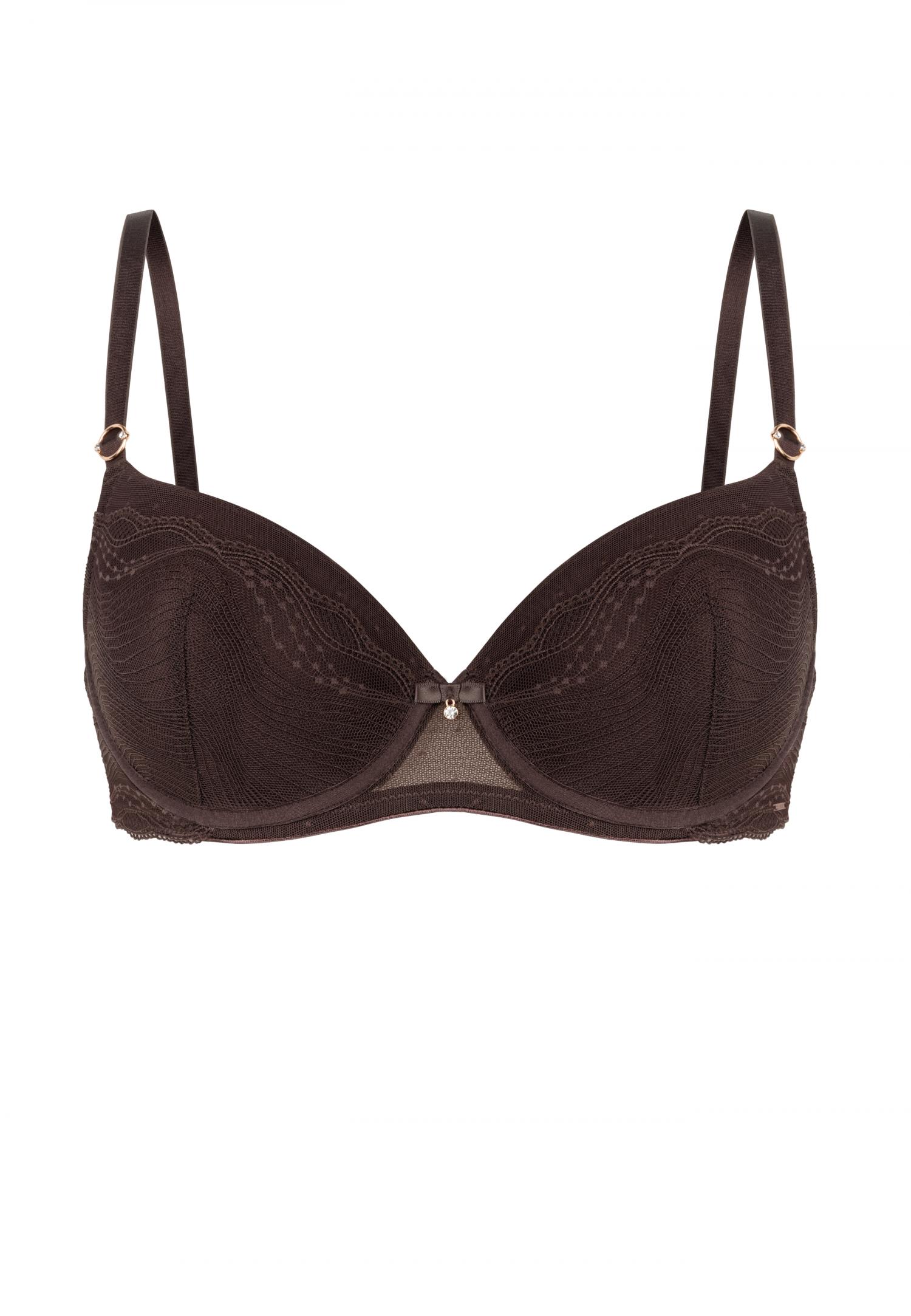 Underwired moulded push-up cup bra