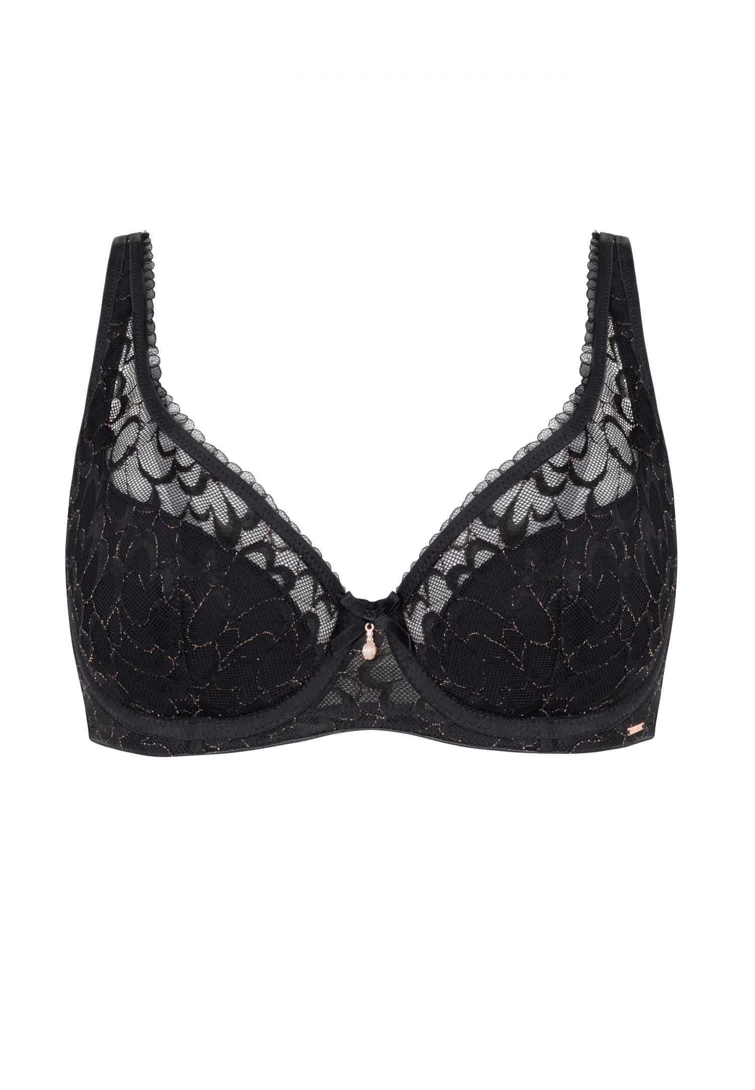 Underwired half padded bra