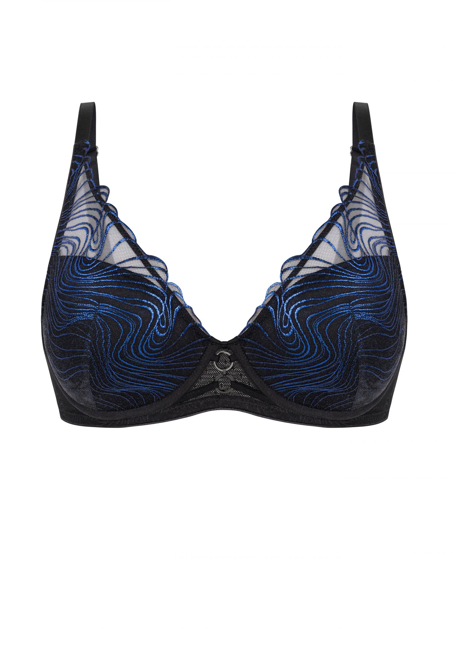 Underwired half padded bra