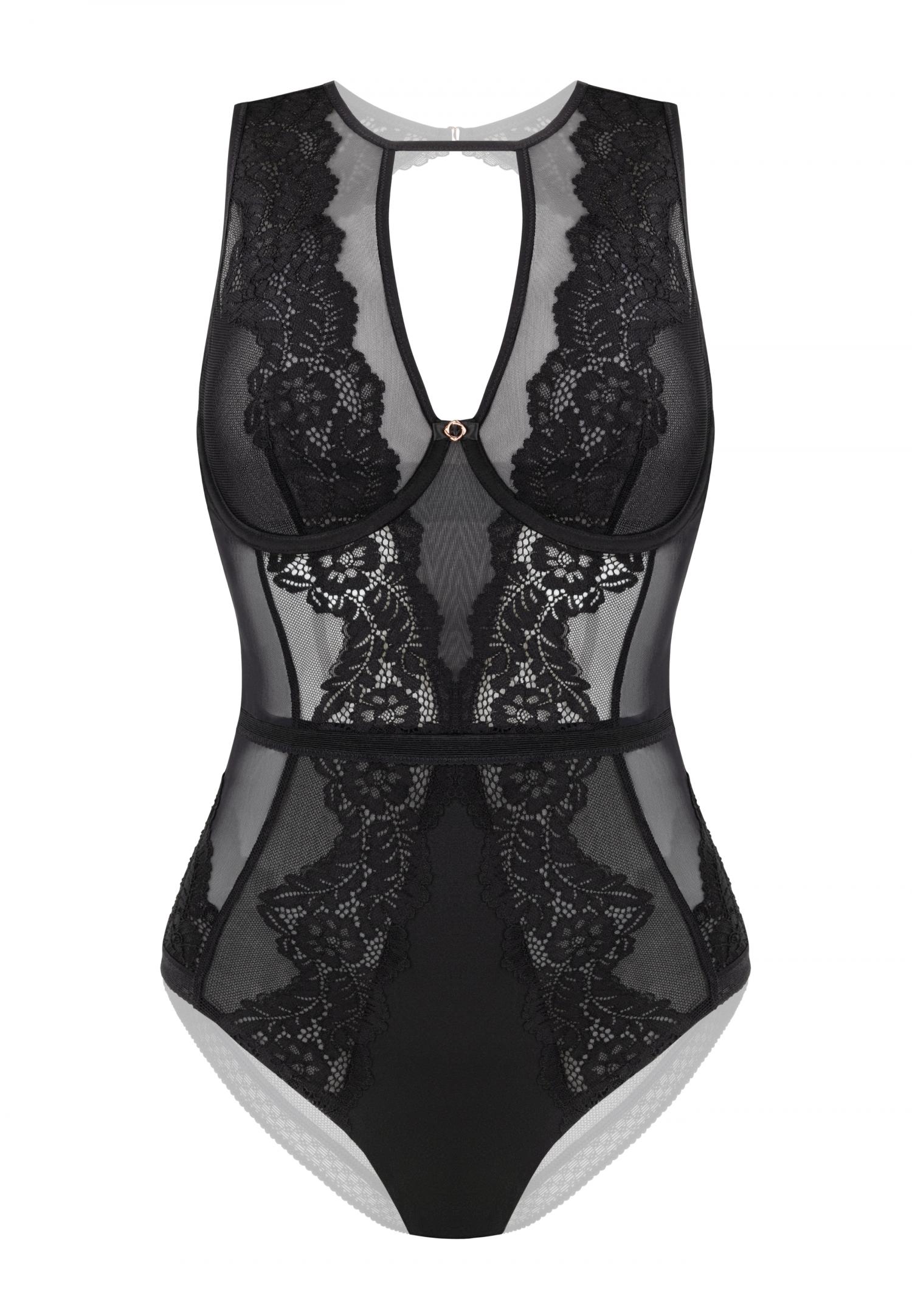Underwired soft cup bodysuit