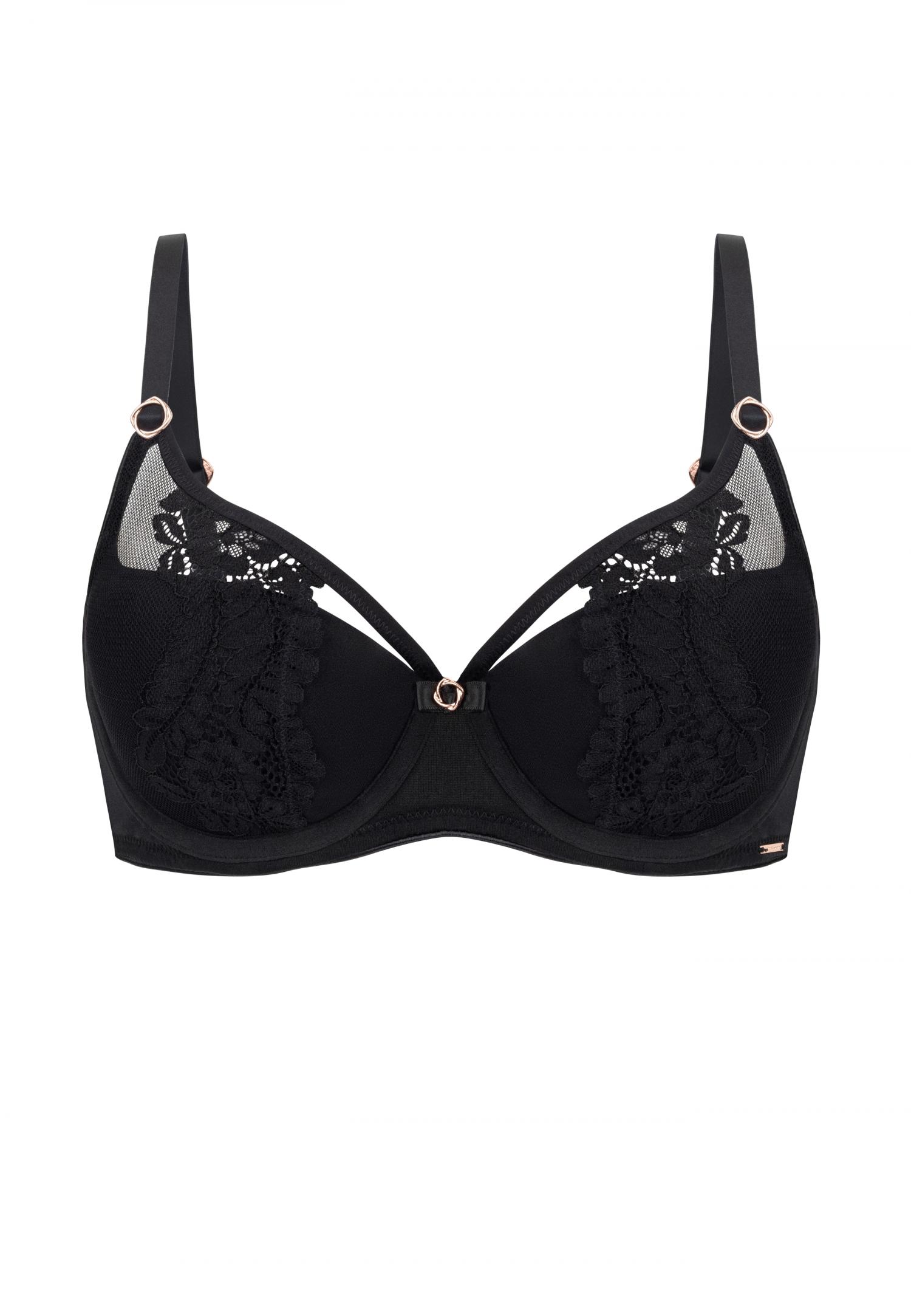 Underwired half padded bra